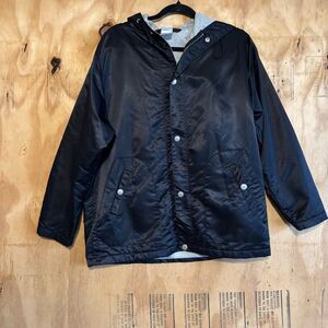 Vintage 90s Warner Bros. Studios Black Satin Tweety Bird Store Jacket Sz S *FLAW